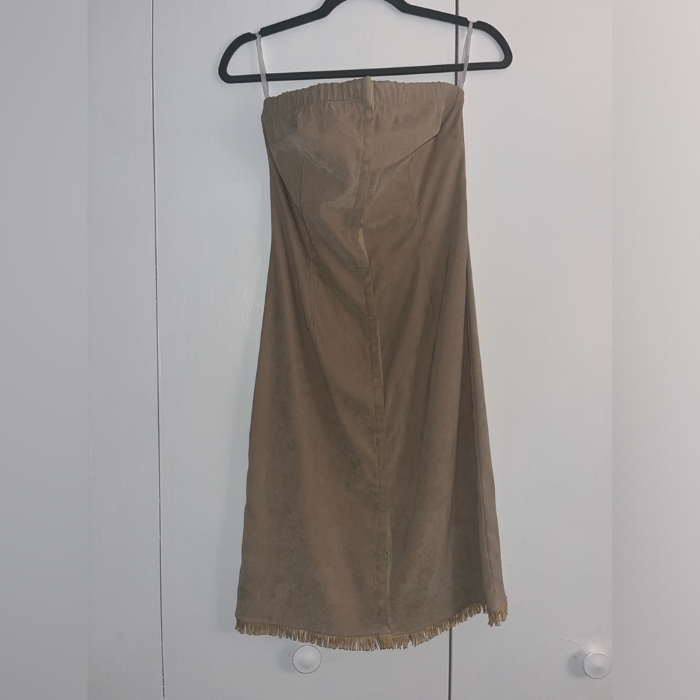 To The Max! Strapless Fringe and Button up dress size 7​